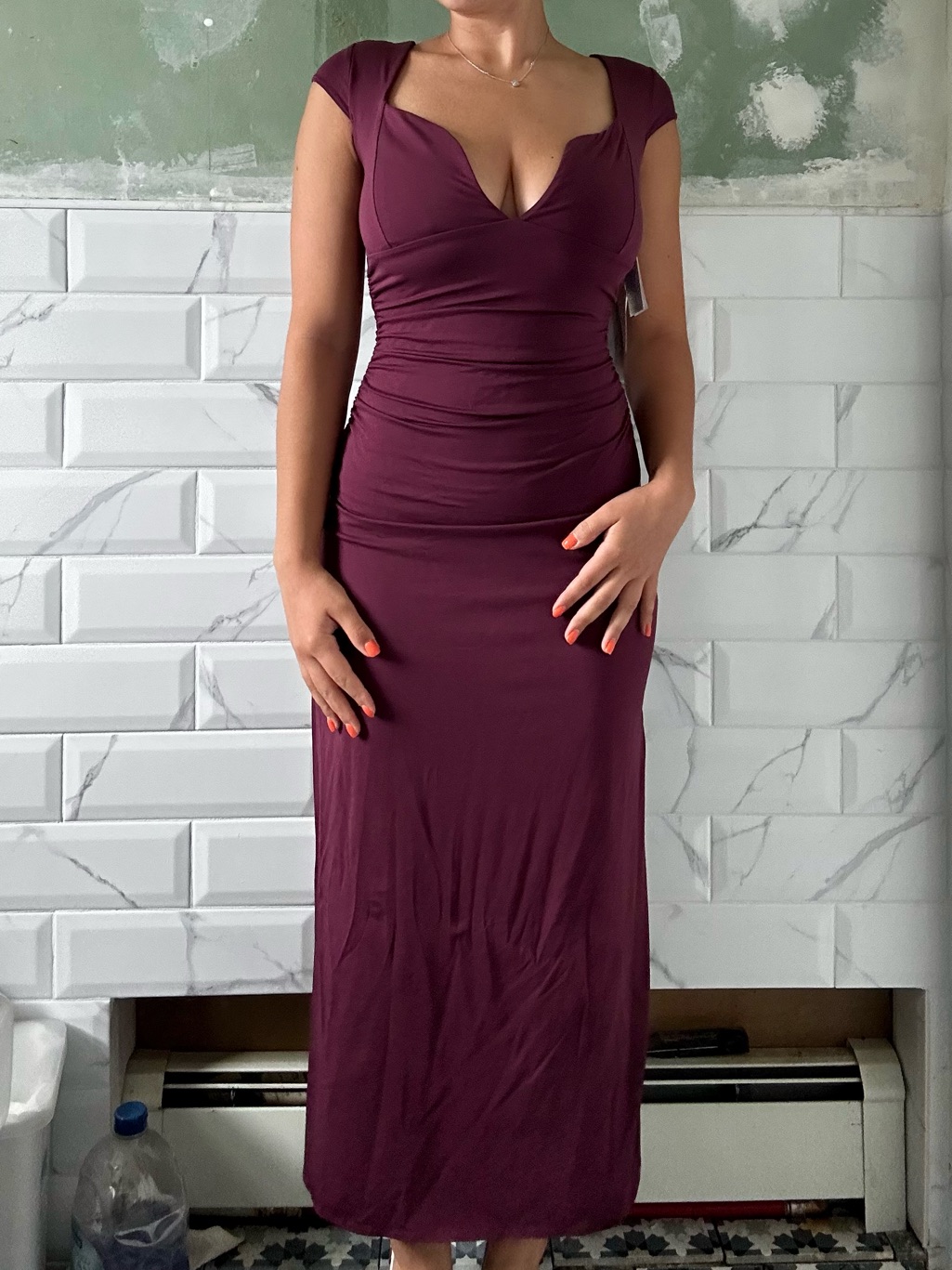 Abercrombie & Fitch Plum Midi Dress